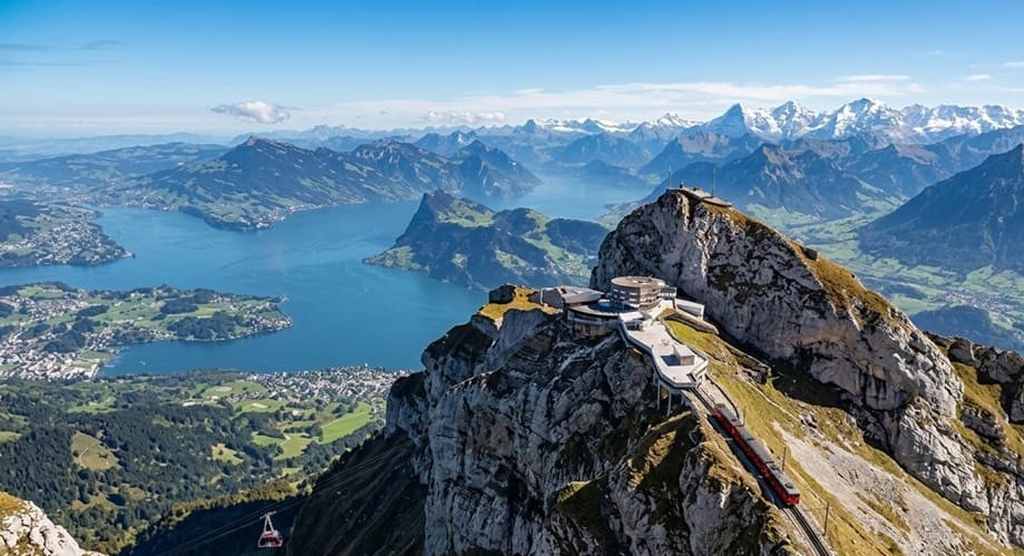 Stunning view of Mount Pilatus in Switzerland