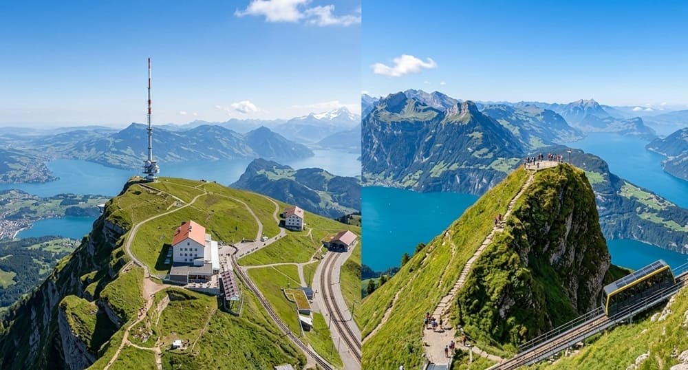 Rigi vs Stoos mountain comparison Switzerland